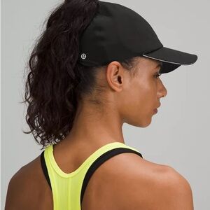 EUC lululemon Fast & Free Ponytail cap / hat